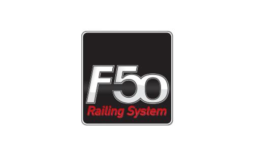 Το εμπορικό κατοχυρωμένο σήμα της σειράς καγκέλων F50 της ALUMINCO